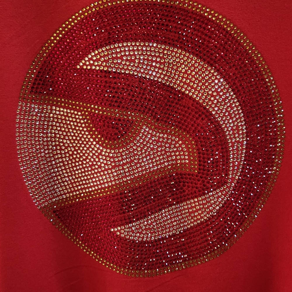 Trey Young Custom Rhinestone T shirt - Picture 10 of 11